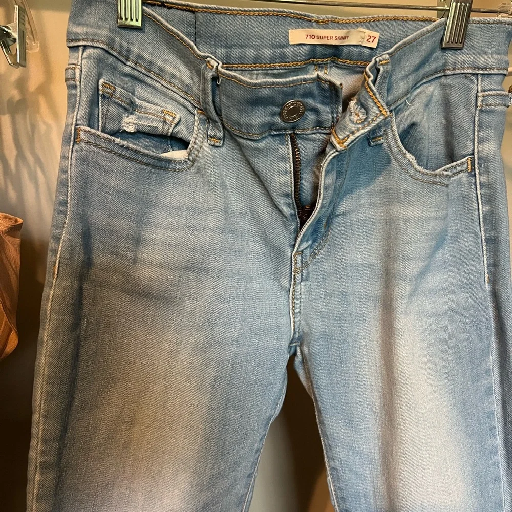 Levi's Blue Skinny Jeans Classic Style - Picture 3 of 8
